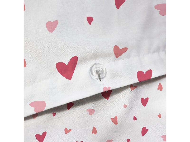 Matt & Rose Housse de couette Heart  - Simple - 140 x 200 cm - Coton