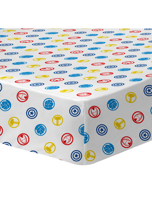 Marvel Avengers Drap housse Team 90 x 190/200 cm Coton