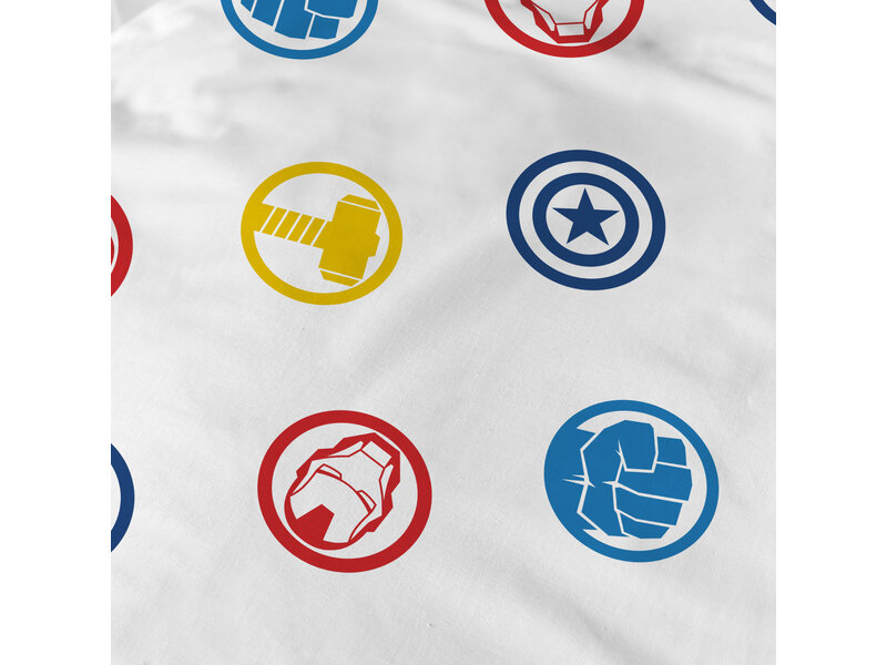 Marvel Avengers Drap housse Team - Simple - 90 x 190/200 cm - Coton