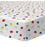 Disney Mickey Mouse Spannbettlaken Stripes – Einzelbett – 90 x 190/200 cm – Baumwolle