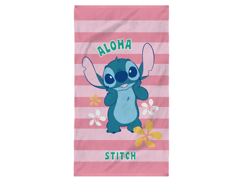 Disney Lilo & Stitch Serviette de plage Ohana - 70 x 120 cm - Coton