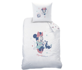 Disney Minnie Mouse Dekbedovertrek Little Friend 140 x 200 + 63 x 63 cm Katoen