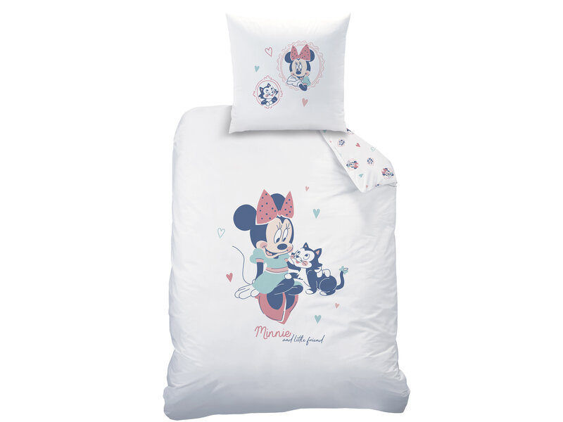 Disney Minnie Mouse Dekbedovertrek Little Friend - Eenpersoons - 140 x 200 cm - Katoen