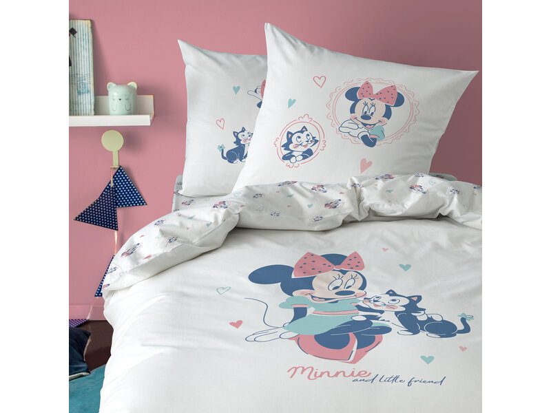 Disney Minnie Mouse Dekbedovertrek Little Friend - Eenpersoons - 140 x 200 cm - Katoen