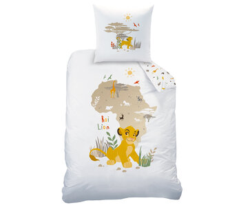 Disney Lion King Bettbezug Brousse 140 x 200 + 63 x 63 cm Baumwolle