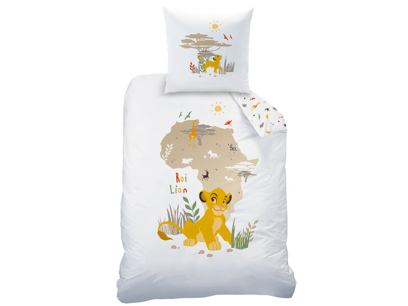 Disney Lion King Bettbezug Brousse – Einzelbett – 140 x 200 cm – Baumwolle