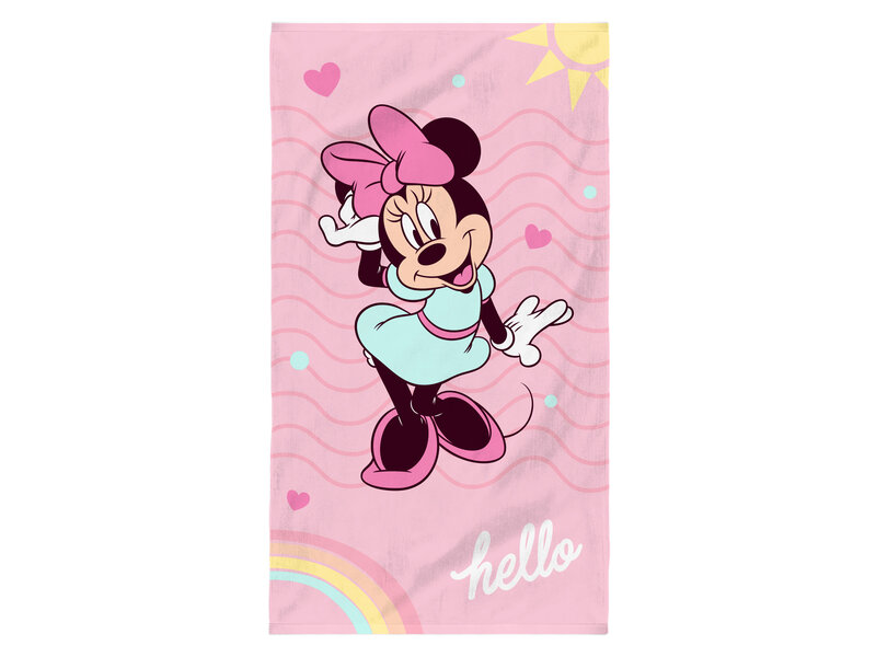 Disney Minnie Mouse Strandtuch Hello - 70 x 120 cm - Baumwolle