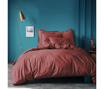 Matt & Rose Duvet cover Bordeaux red 240 x 220 + 65 x 65 Washed cotton