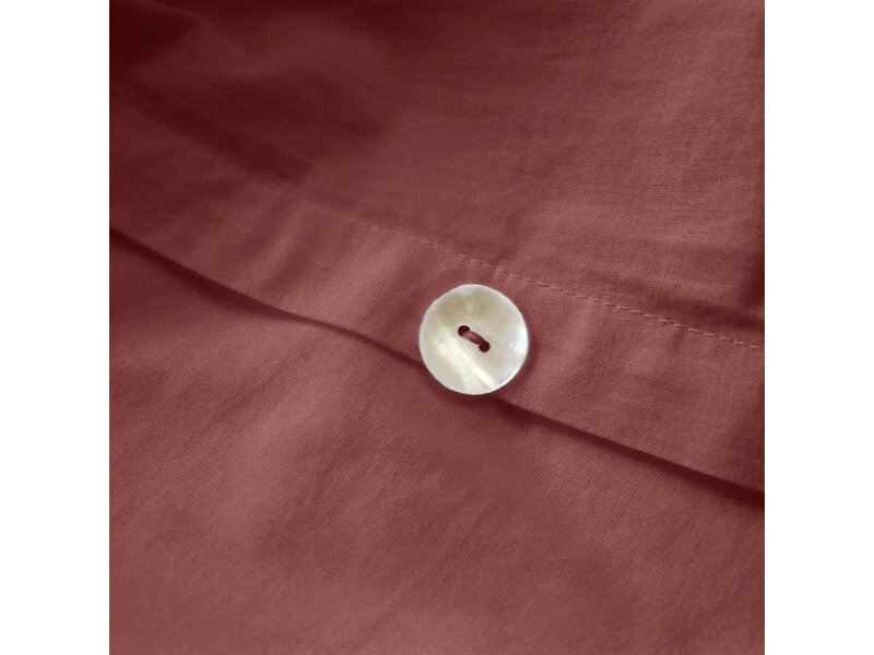 Matt & Rose Duvet cover Bordeaux red - Hotel size - 260 x 240 + 2x 65 x 65 cm - Washed cotton