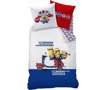 Minions Dekbedovertrek Scooter 140x200 + 63 x 63 cm Katoen