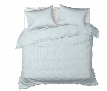 Moodit Housse de couette Misty Stone Bleu 260 x 240 cm Flanelle de Coton