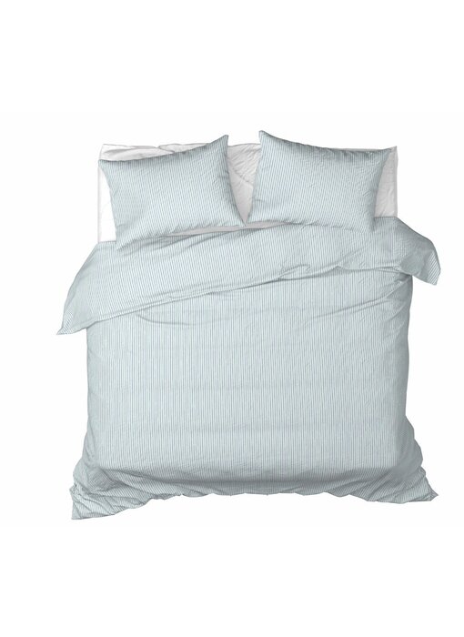 Moodit Housse de couette Misty Stone Bleu 260 x 240 cm Flanelle de Coton