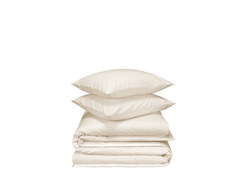 De Witte Lietaer Duvet cover Laura Soft White - Hotel size - 260 x 240 cm - Cotton Flannel