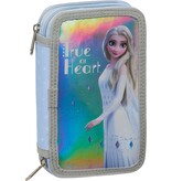 Disney Frozen Gefülltes Federmäppchen, True oder Heart - 28-tlg. - 19,5 x 12,5 x 4 cm - Polyester