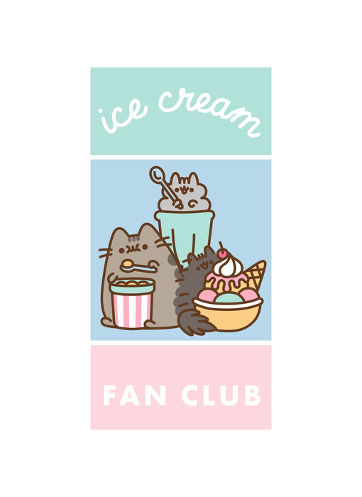 Pusheen Beach towel Ice Cream 70 x 140 cm Cotton