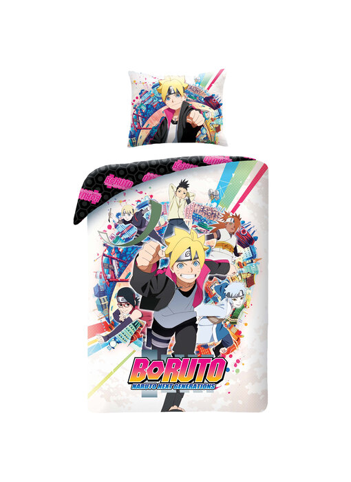 Boruto Bettbezug Next Generation 140 x 200 cm + 70 x 90 cm Baumwolle