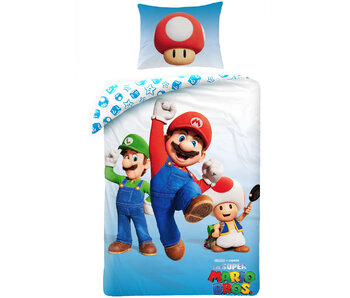 Super Mario Bettbezug Toad 140 x 200 cm + 70 x 90 cm Polyester