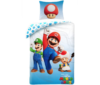 Super Mario Duvet cover Toad 140 x 200 cm + 70 x 90 cm Polyester