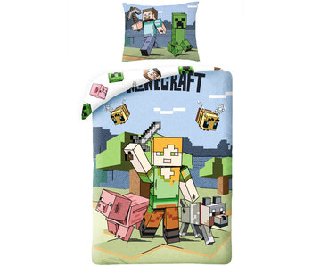 Minecraft Bettbezug Farm140 x 200 cm + 70 x 90 cm Polyester