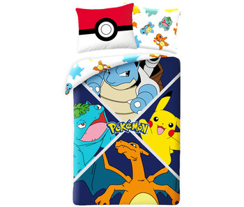 Pokémon Bettbezug Ball 140 x 200 cm + 70 x 90 cm Polyester