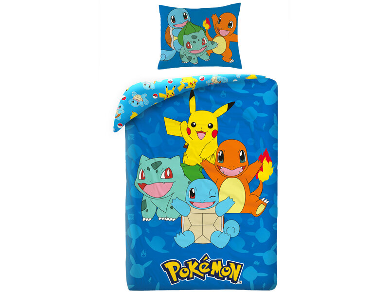 Pokémon Housse de couette Benjamin - Simple - 140 x 200 cm - Polyester