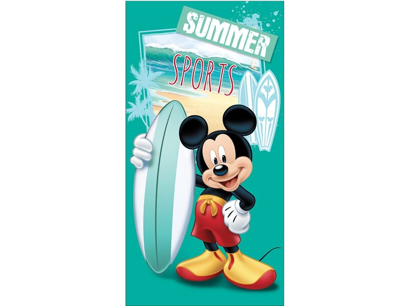 Disney Mickey Mouse Serviette de plage, Summer Sports - 70 x 140 cm - Polyester
