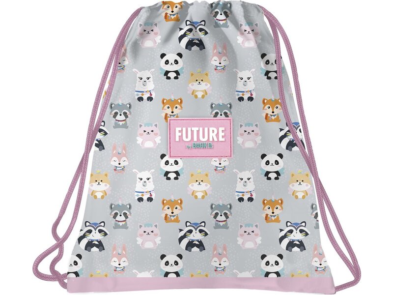 BackUP Gym bag, Panda Cute - 41 x 35 cm - Polyester