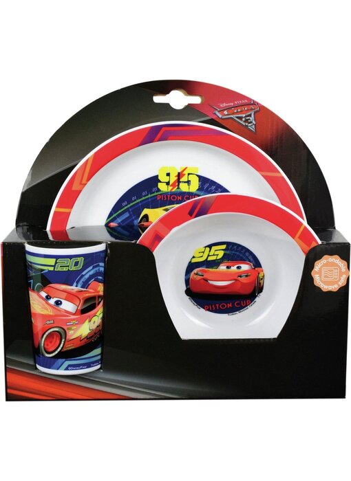 Disney Cars Breakfast set Piston Cup 3 pieces