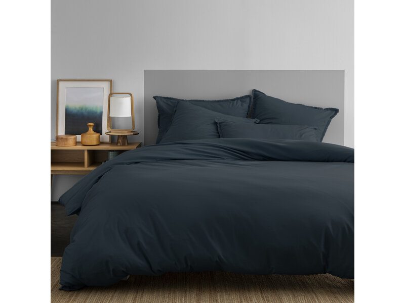 Matt & Rose Duvet cover Dark Blue - Hotel size - 260 x 240 cm, without pillowcases - Cotton