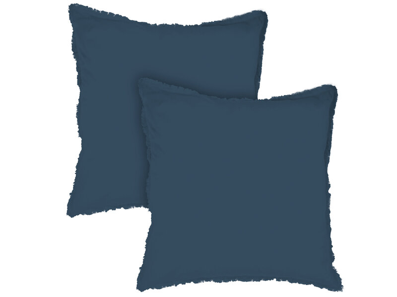 Matt & Rose Duvet cover Dark Blue - Hotel size - 260 x 240 cm, without pillowcases - Cotton