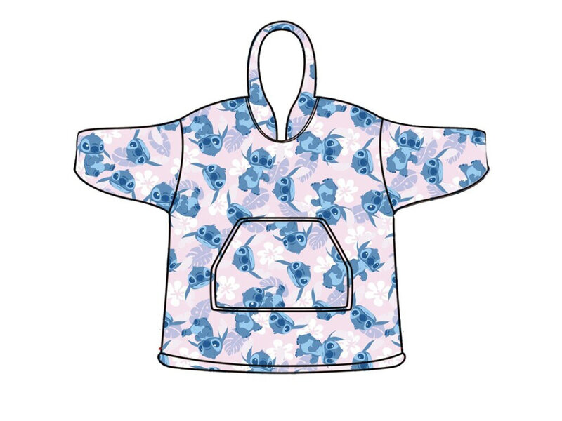 Disney Lilo & Stitch Hoodie Fleece blanket, Flower - Child (3 - 6 years) - Polyester
