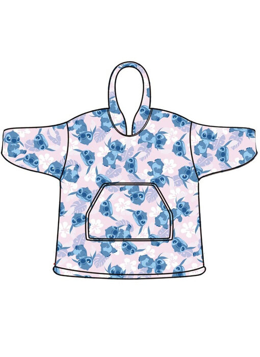 Disney Lilo & Stitch Couverture polaire à capuche Flower - Enfant (7 - 14 ans) Polyester