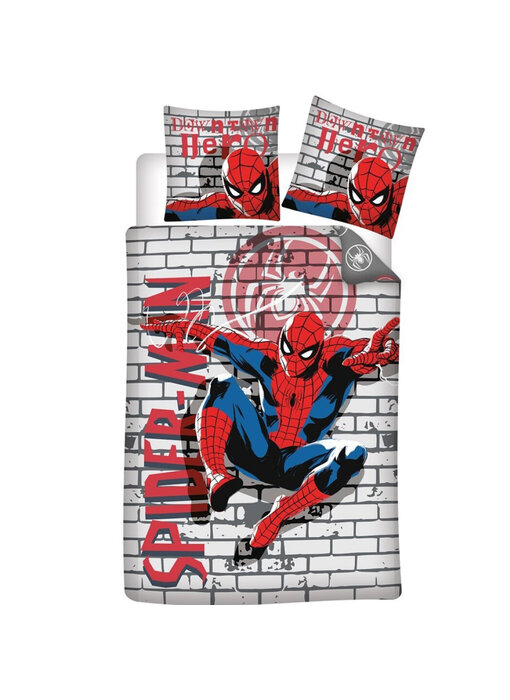 SpiderMan Housse de couette Downtown Hero 140 x 200 + 65 x 65 Polycoton