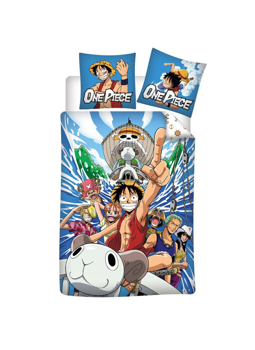One Piece Dekbedovertrek Red Line 140 x 200 + 65 x 65 Polykatoen