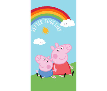 Peppa Pig Beach towel Better Together 70 x 140 cm Cotton