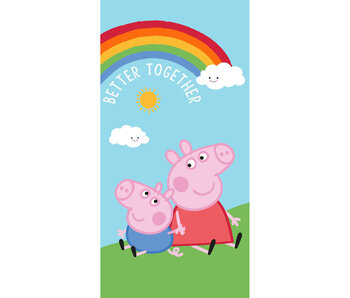 Peppa Pig serviette de plage Better Together 70 x 140 cm Coton