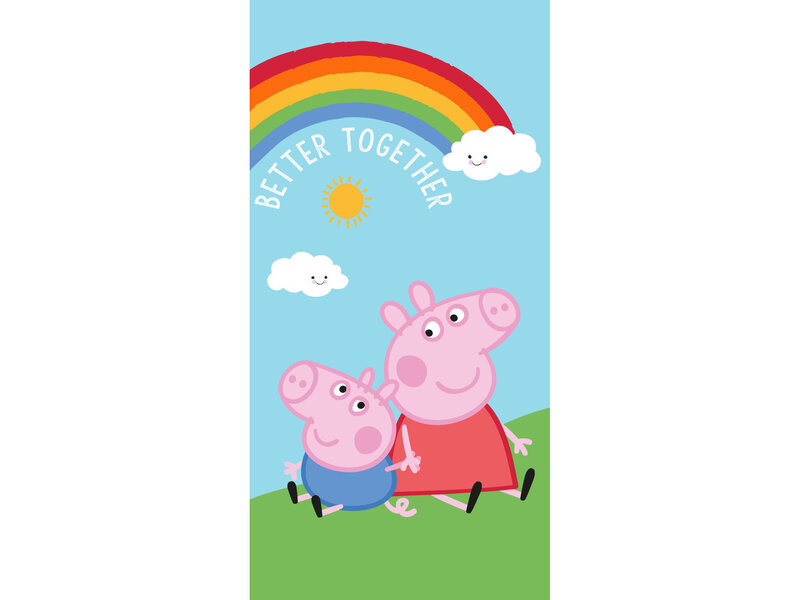 Peppa Pig Strandtuch Better Together – 70 x 140 cm – Baumwolle