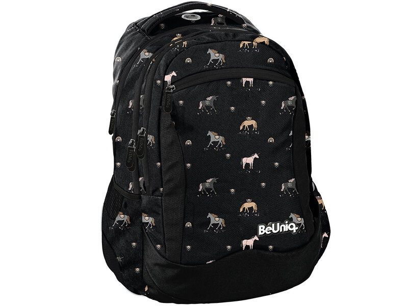 BeUniq Rucksack Pferde – 41 x 30 x 18 cm – Polyester