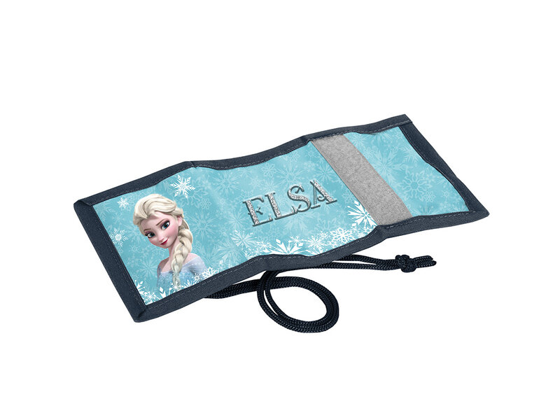 Disney Frozen Portemonnee Elsa - 12 x 8,5 x 1 cm - Polyester