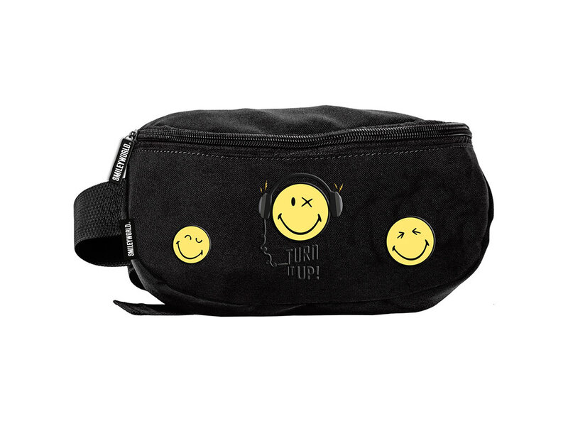 Smiley Fanny pack, Turn Up - 24 x 13 x 9 cm - Polyester