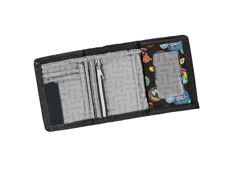 Smiley Wallet, Good Day - 12 x 8.5 x 1 cm - Polyester