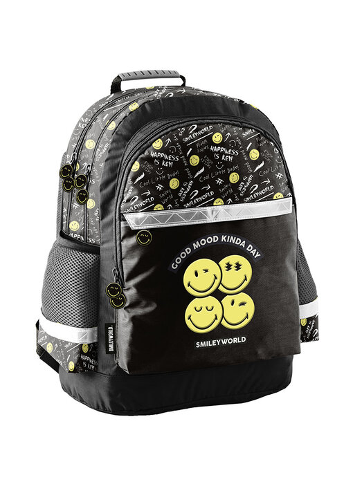 Smiley Backpack Good Mood 41 x 28 cm Polyester