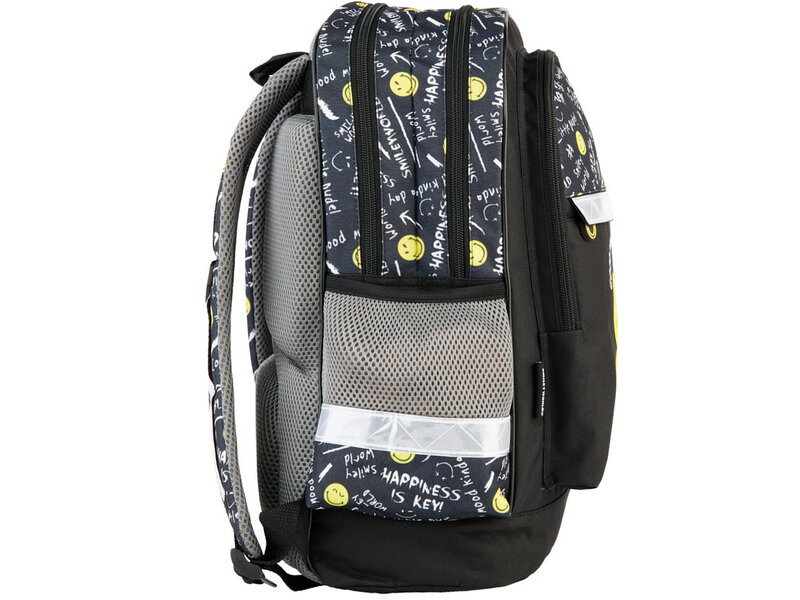 Smiley Backpack, Good Mood - 41 x 28 x 18 cm - Polyester