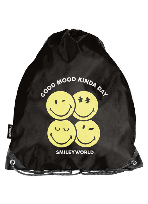 Smiley Turnbeutel Good Mood 45 x 34 cm Polyester