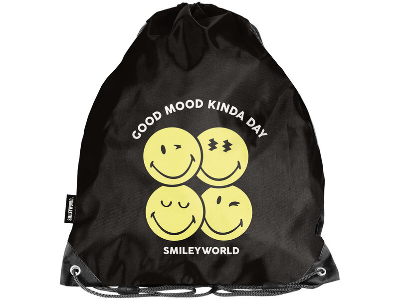 Smiley Turnbeutel, Good Mood – 45 x 34 cm – Polyester