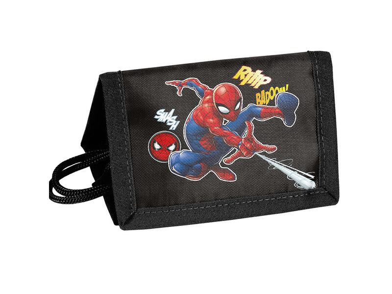 SpiderMan Portemonnee, Jump - 12 x 8,5 x 1 cm - Polyester