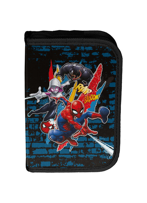 SpiderMan Filled Pencil Case, Jump - 22 pcs. Polyester