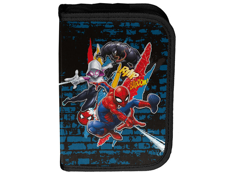 SpiderMan Filled Pouch, Jump - 19.5 x 13 x 3.5 cm - 22 pcs. - Polyester