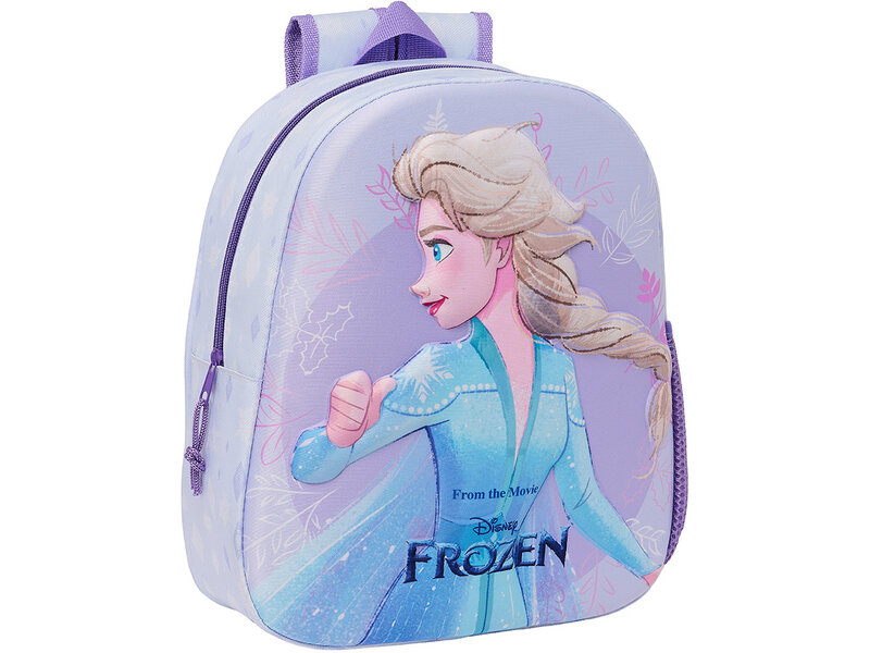 Disney Frozen Sac à dos, Elsa 3D - 33 x 27 x 10 cm - Polyester