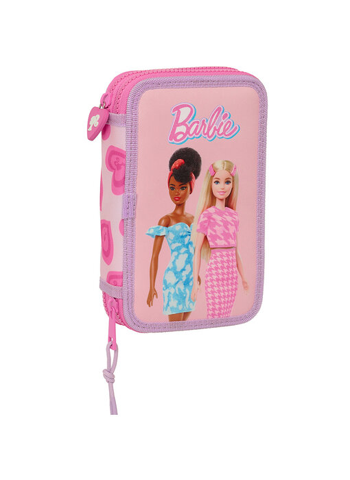 Barbie Filled Pencil Case Heart 28 pieces Polyester